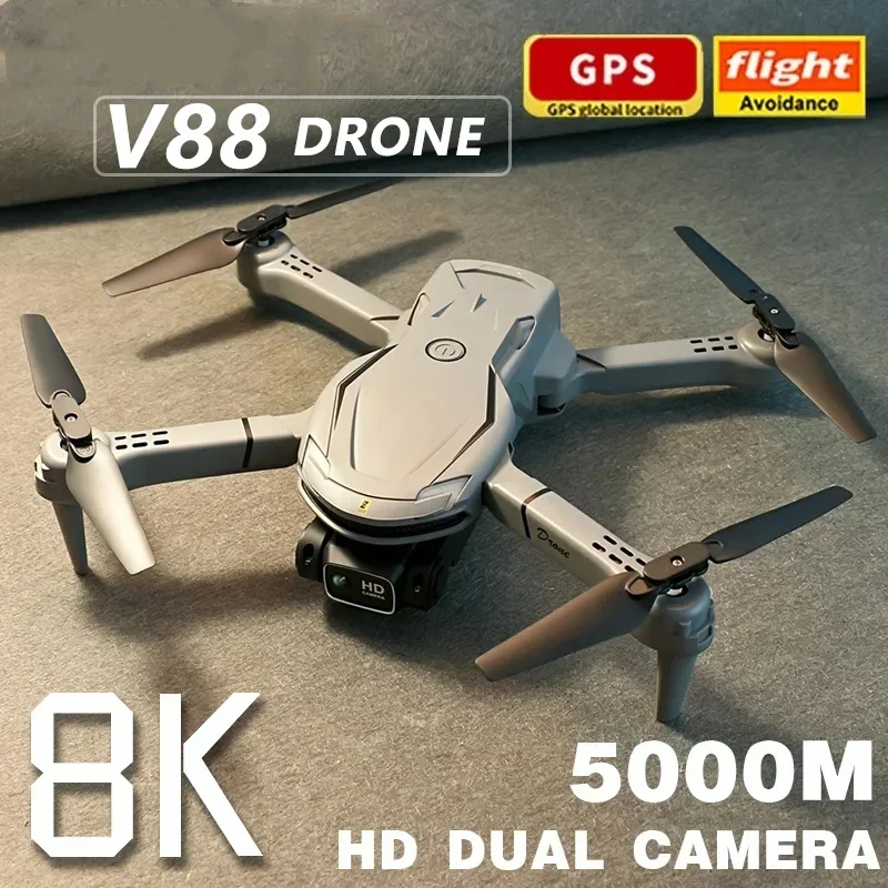 MINI V88 DRONE 8K MET GPS EN HD CAMERA - PROFESSIONELE LUCHTFOTOGRAFIE DRONE