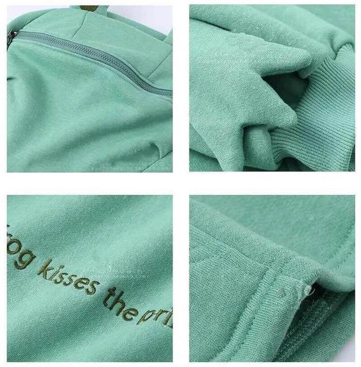 Uniseks Hoodie met Kikkerontwerp – Froggy