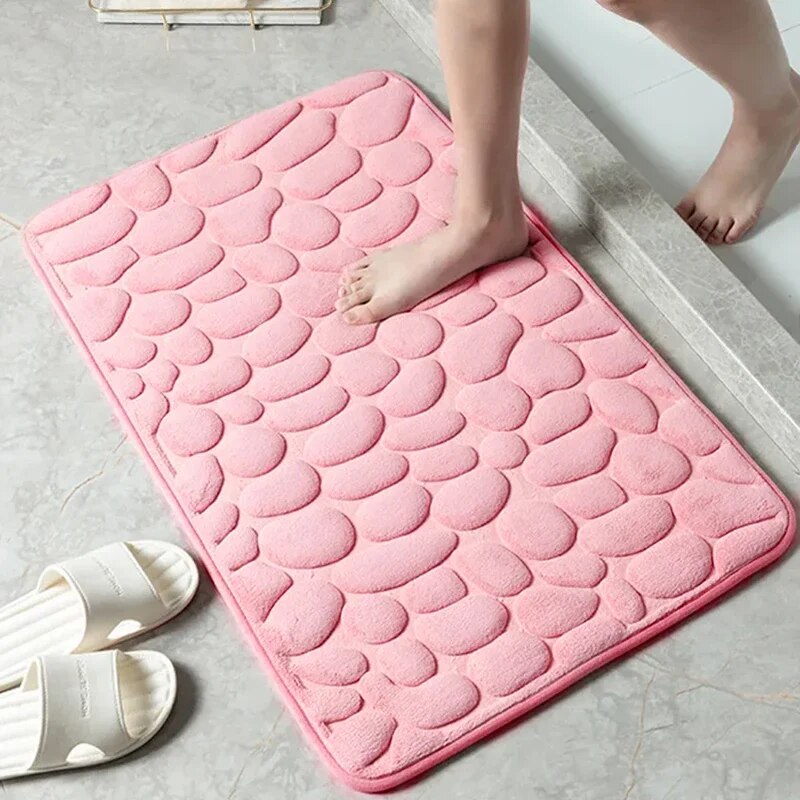 MEMORY FOAM ANTISLIP BADKAMER & WOONKAMER MAT – EMBOSSED VELVET ONTWERP