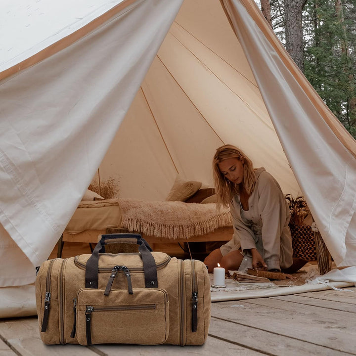 Uitbreidbare Canvas Sporttas – 40L tot 50L Reis Handbagage
