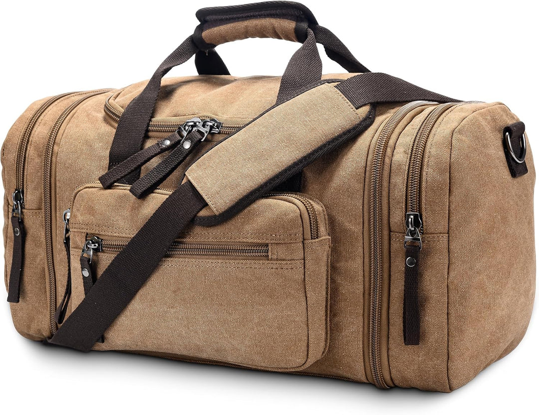 Uitbreidbare Canvas Sporttas – 40L tot 50L Reis Handbagage