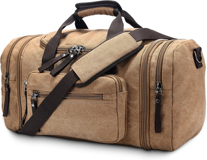 Uitbreidbare Canvas Sporttas – 40L tot 50L Reis Handbagage