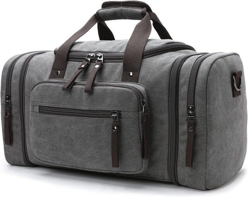 Uitbreidbare Canvas Sporttas – 40L tot 50L Reis Handbagage