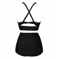 Zwarte Bikiniset met Haltertop en Hoge Taille – Alina
