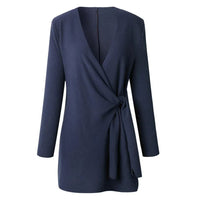 Gebreid Damesvest Met Strikceintuur – Elin