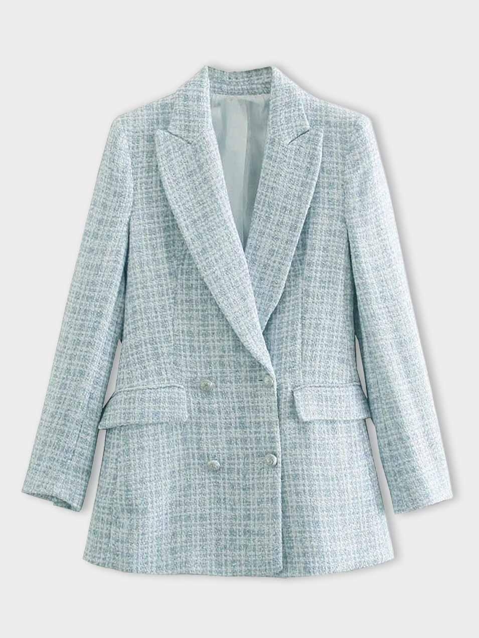 Modieuze Lichtblauwe Damesblazer - Elena