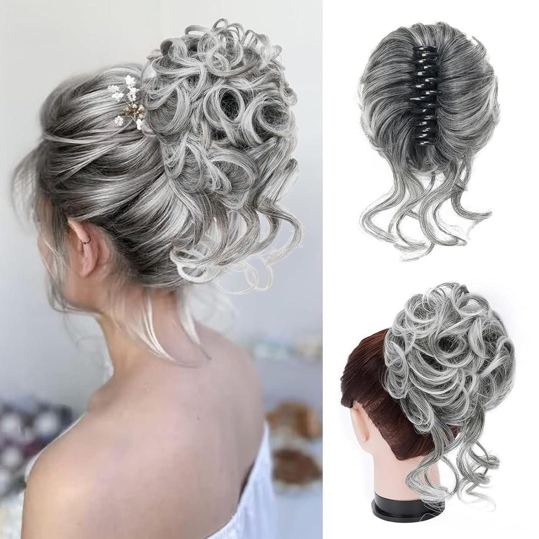 Klem met Hairextension voor Golvende Knot – CurlClip