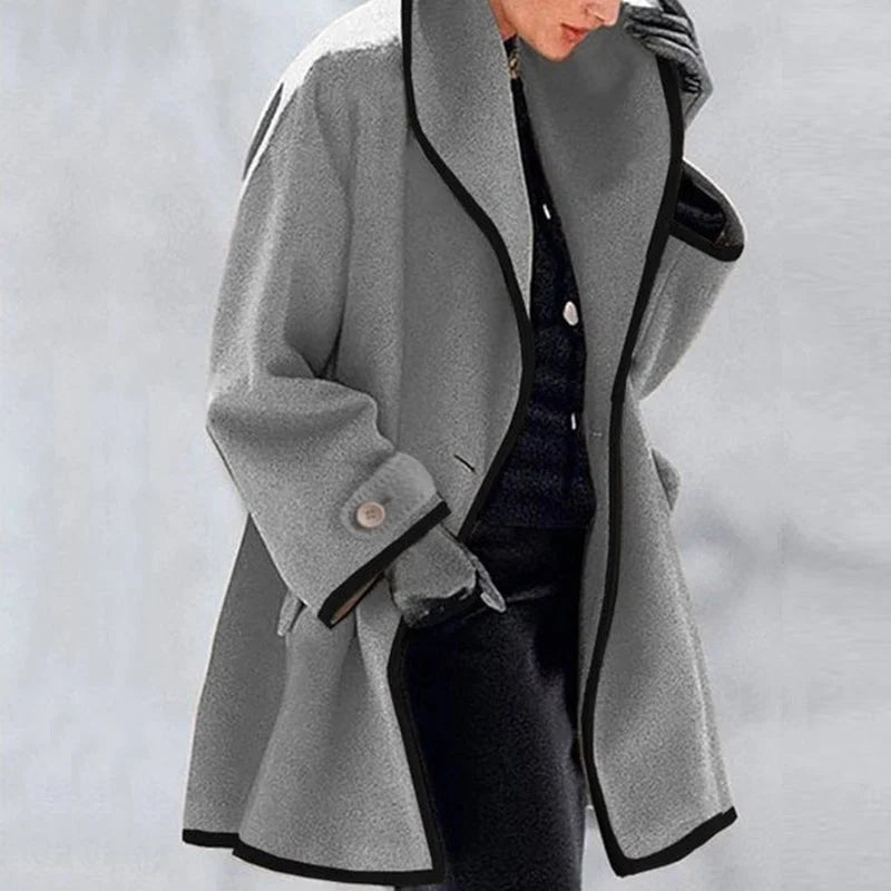 Warme Winter Wollen Dames Trenchcoat - Emma