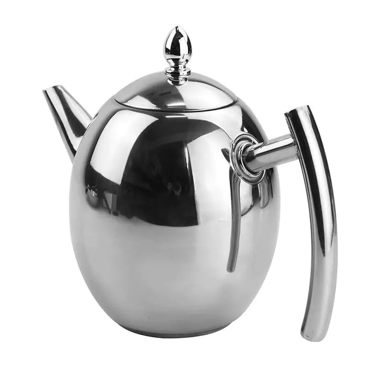 RVS Theepot met Zeef - TeaElegance