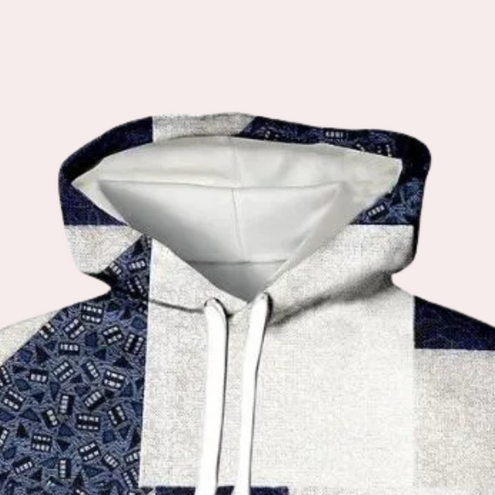 Trendy Geruite Hoodie voor Heren - Cedric