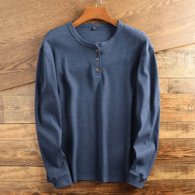 Heren Shirt met Wafelstructuur - Mason