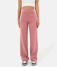 Flexibele Hooggetailleerde Broek - Luna