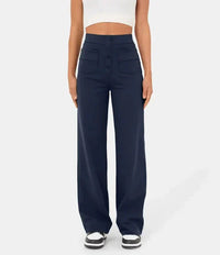 Flexibele Hooggetailleerde Broek - Luna