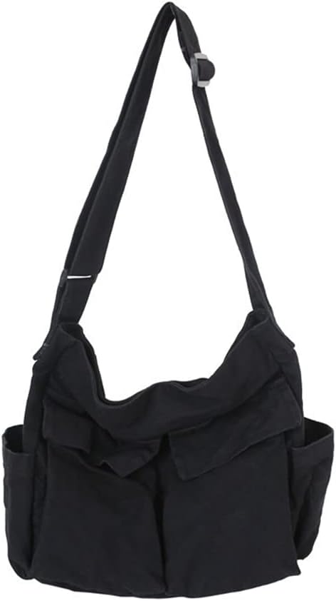 Grote Canvas Crossbody Schoudertas – Selira
