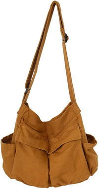 Grote Canvas Crossbody Schoudertas – Selira