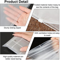 Herbruikbare Matte Zip Zakjes – 40-Pack Kledingopslag Hoezen met Ventilatiegaten (1 Kopen, 1 GRATIS)