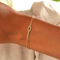 Minimalistische Knoop Armband – Elva