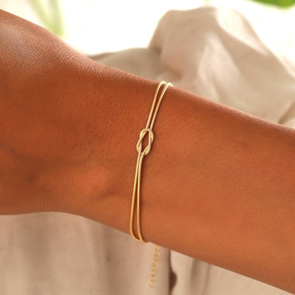 Minimalistische Knoop Armband – Elva