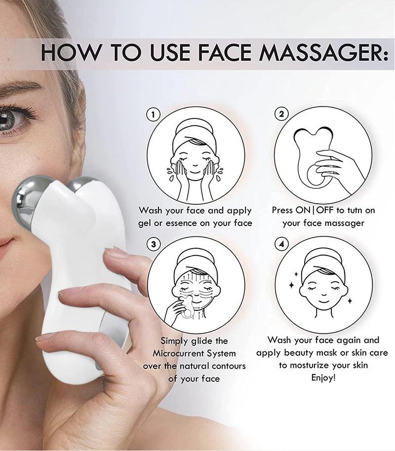 Microstroom Gezichtsmassager - FirmGlow