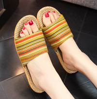 Kleurrijke Dames Boho Strandslippers – Livia