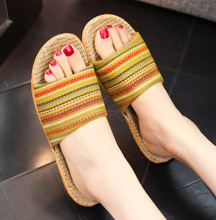 Kleurrijke Dames Boho Strandslippers – Livia