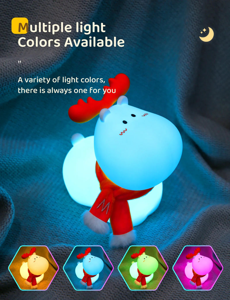 Magiczna lampka nocna LED z reniferem - GlowDeer