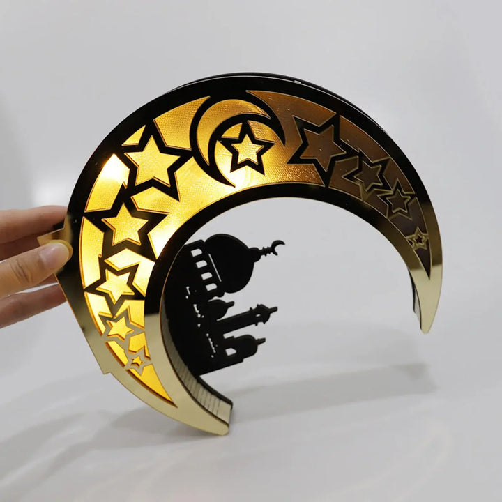 Feestelijke Maanvormige LED Lamp - LunarShine