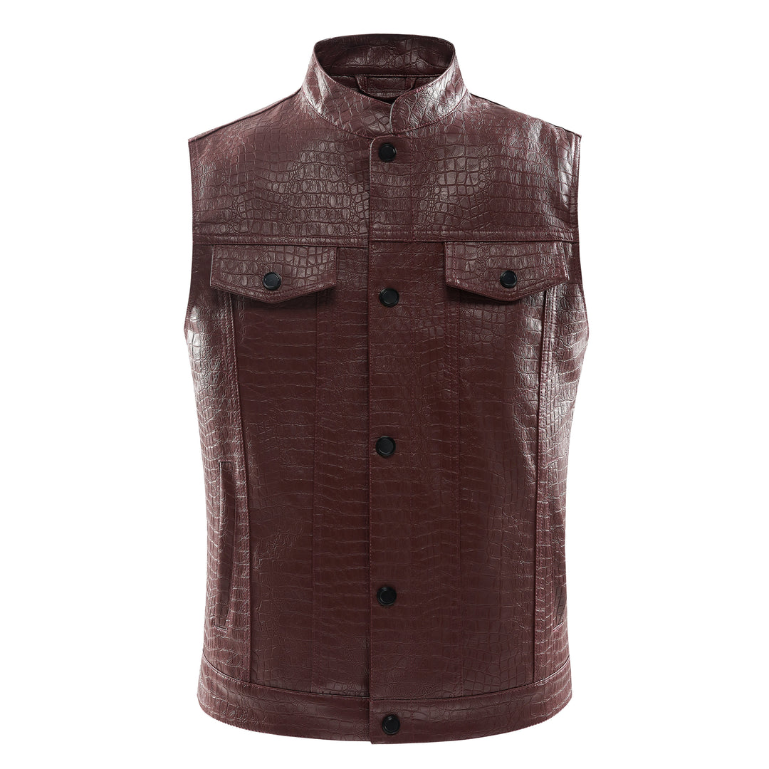 Lederen Vest voor Heren - Viper