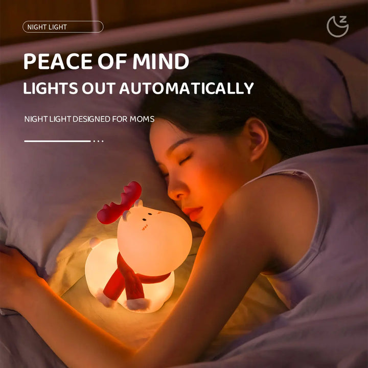 Magiczna lampka nocna LED z reniferem - GlowDeer