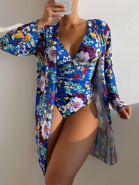 3-Delige Blauwe Bikini Set met Flatterende Pasvorm – Marisse