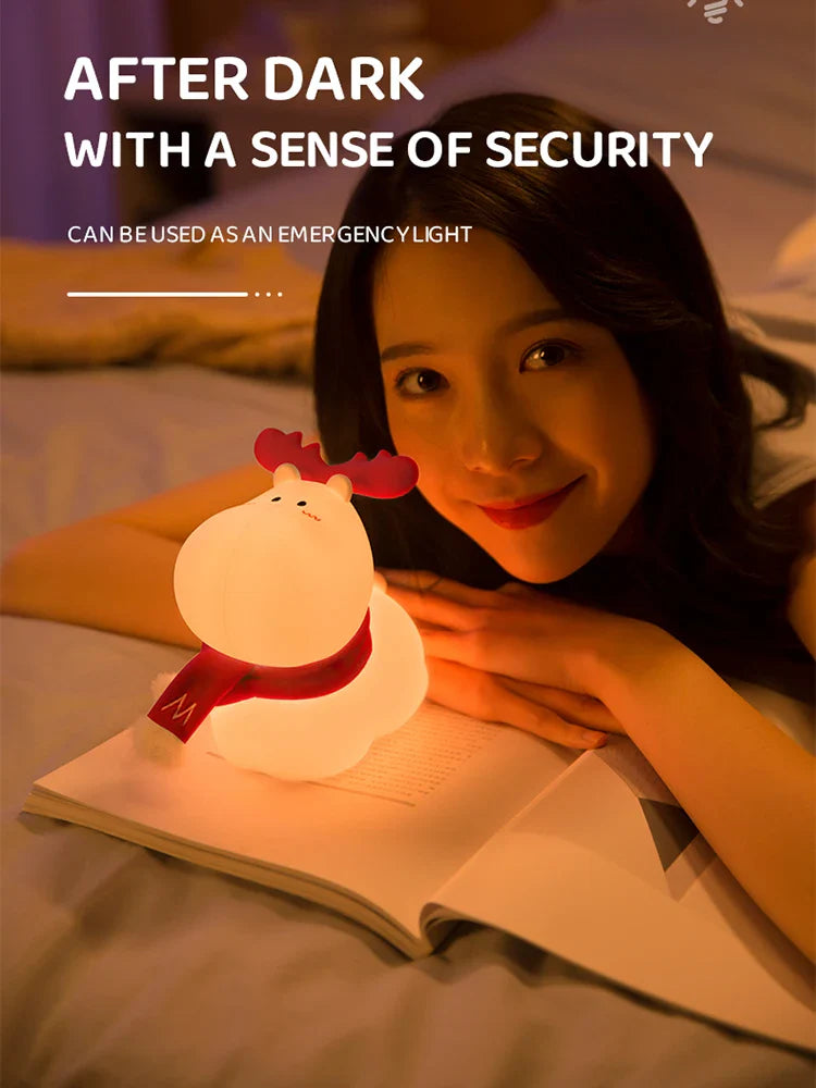 Magiczna lampka nocna LED z reniferem - GlowDeer