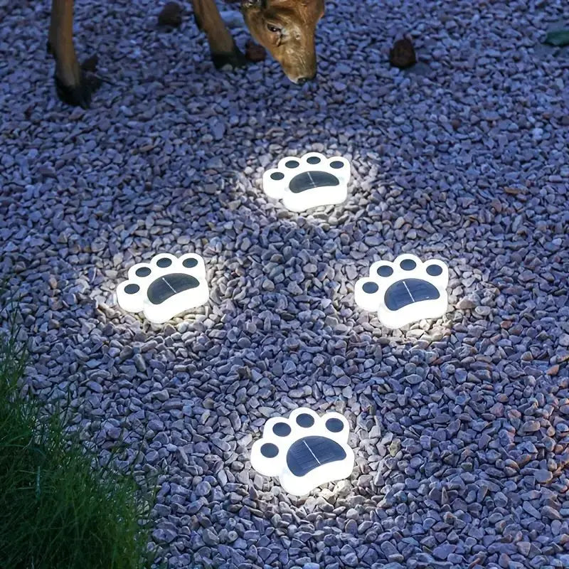 Draadloze Solar Pootafdruk Tuinverlichting - PawsGlow