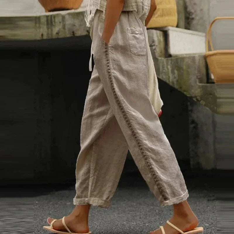 Boho Dames Zomerbroek met Print – Solea