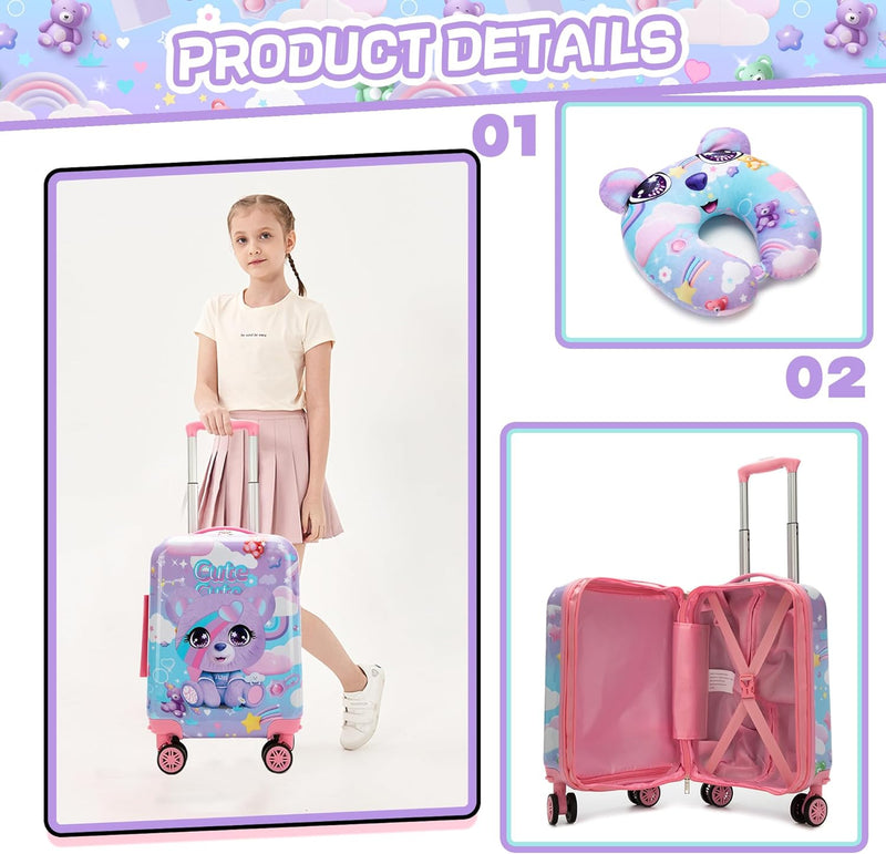 3-delige Kinder Bagageset met Handbagage Koffer