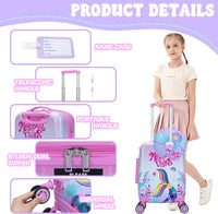 3-delige Kinder Bagageset met Handbagage Koffer