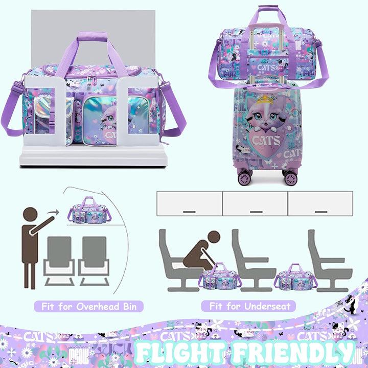 3-delige Kinder Bagageset met Handbagage Koffer