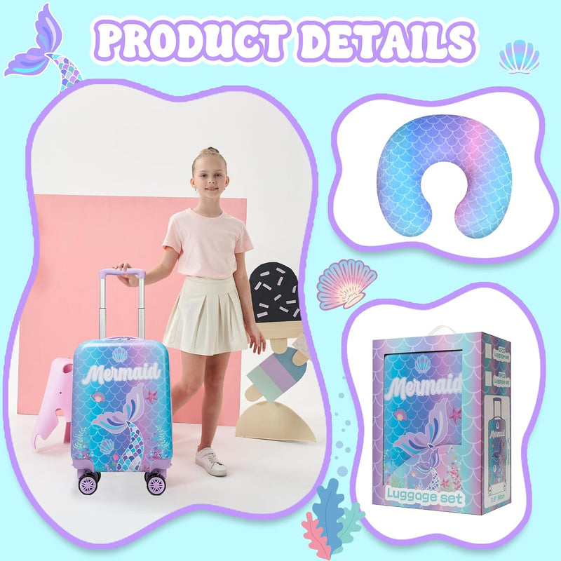 3-delige Kinder Bagageset met Handbagage Koffer