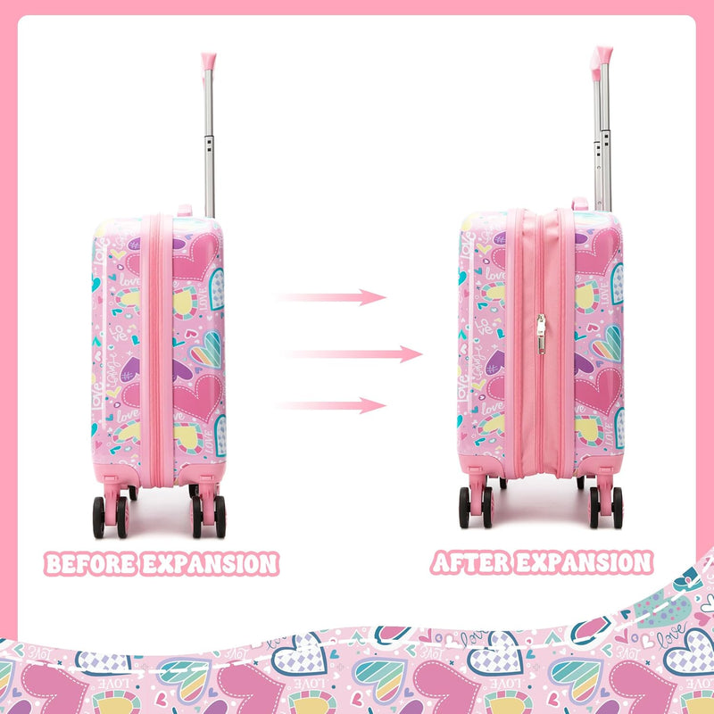 3-delige Kinder Bagageset met Handbagage Koffer