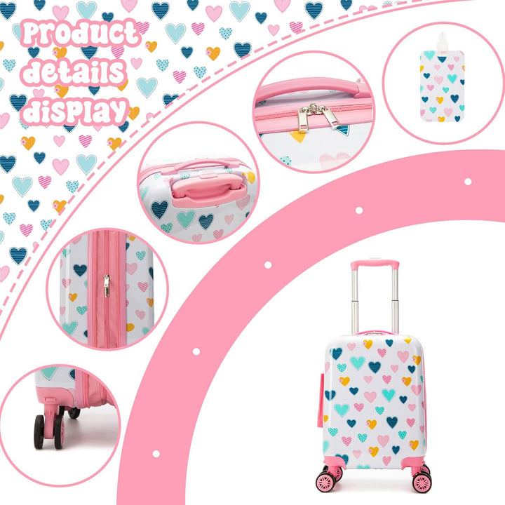 3-delige Kinder Bagageset met Handbagage Koffer