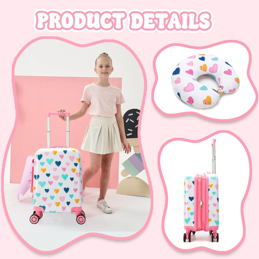 3-delige Kinder Bagageset met Handbagage Koffer