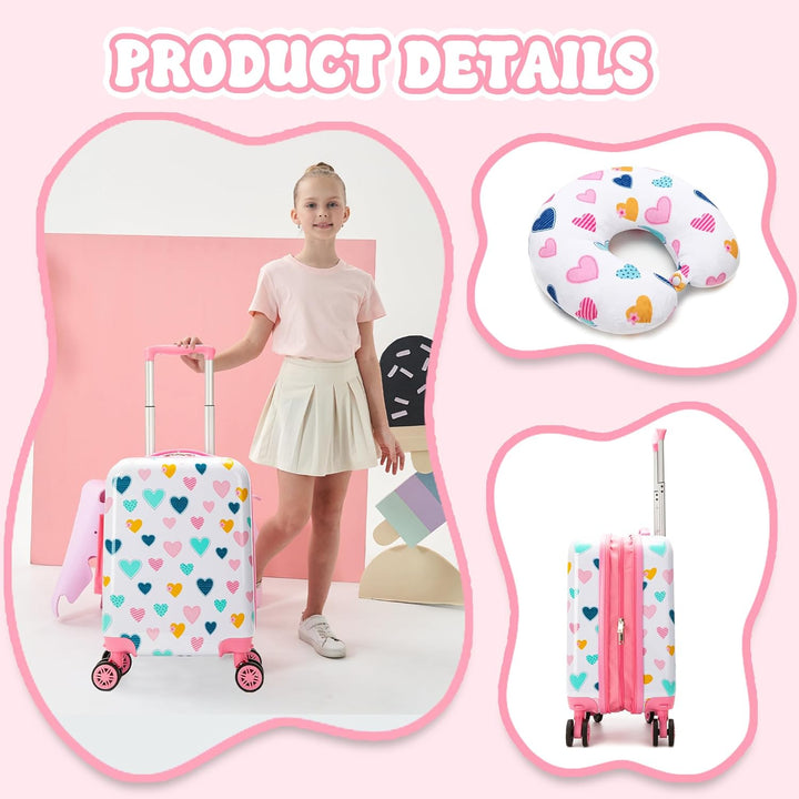 3-delige Kinder Bagageset met Handbagage Koffer