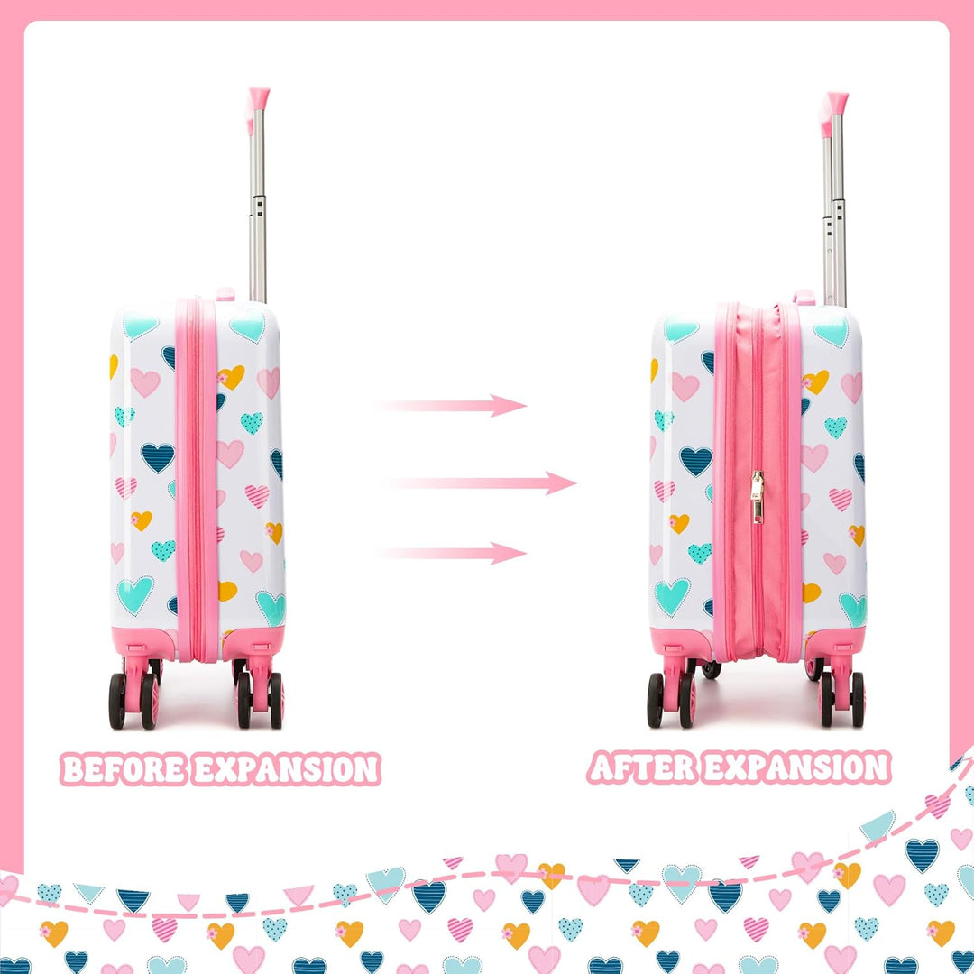 3-delige Kinder Bagageset met Handbagage Koffer