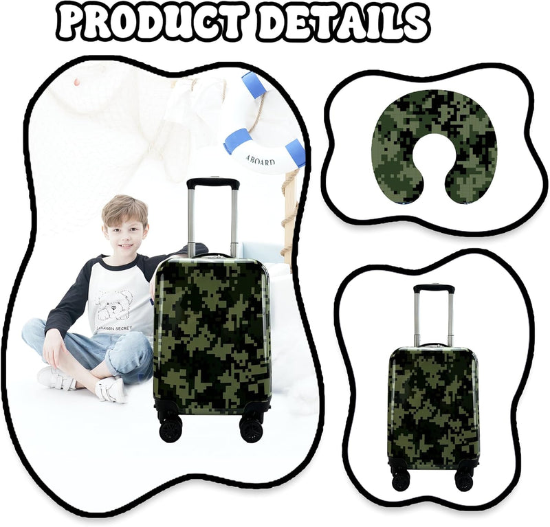 3-delige Kinder Bagageset met Handbagage Koffer