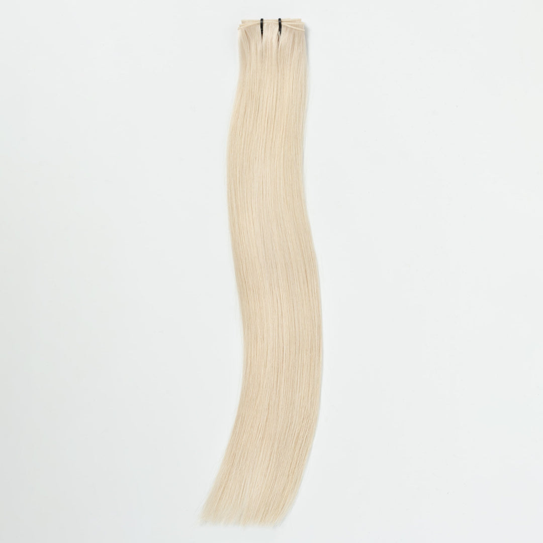 Naadloze Hairextensionstrook – SilkLine (Light Ash Blonde 60B)