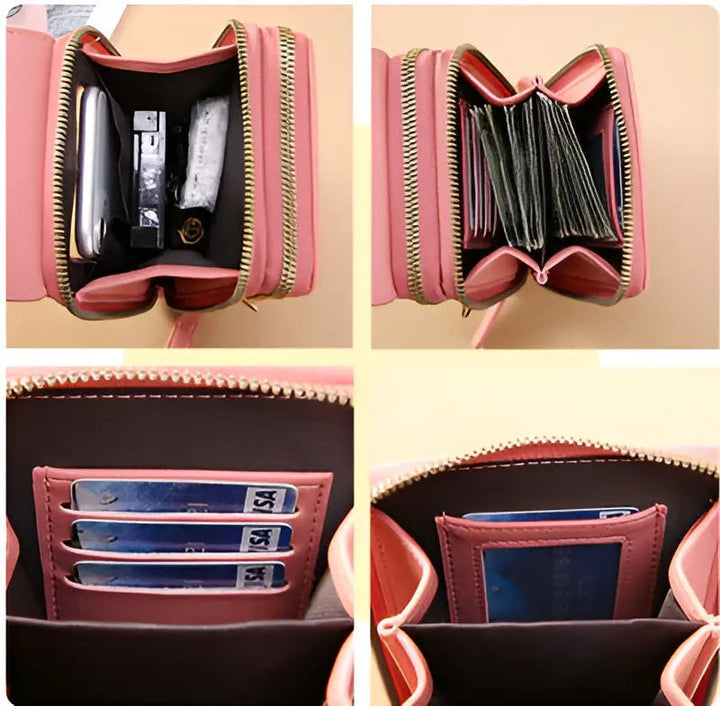 Modna skórzana damska torba na ramię antykradzieżowa - SecureStyle