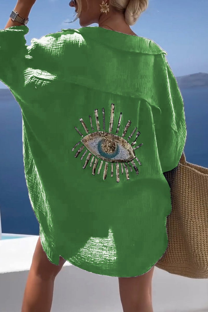 Zomerse Dames Tuniek met Versierde Achterzijde – Serena