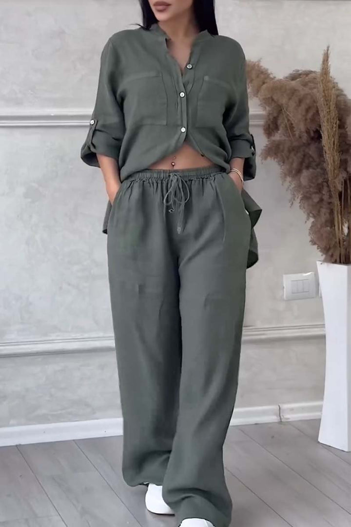 Tweedelige Linnen Dames Zomerset – Alina