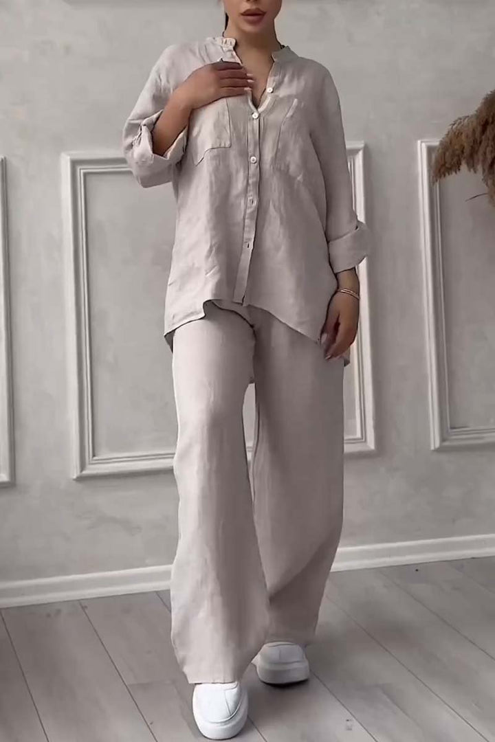 Tweedelige Linnen Dames Zomerset – Alina