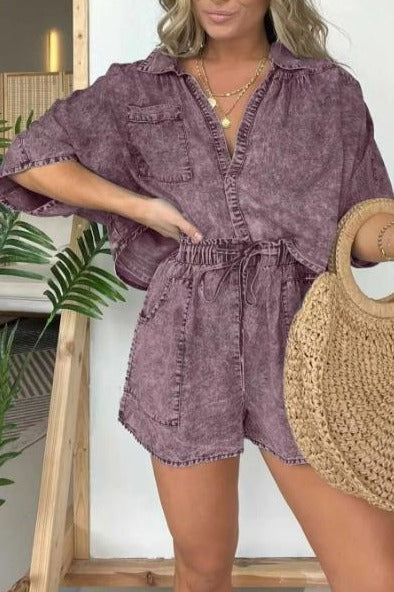 Trendy Dames Zomerset met Korte Mouwen – Isabelle