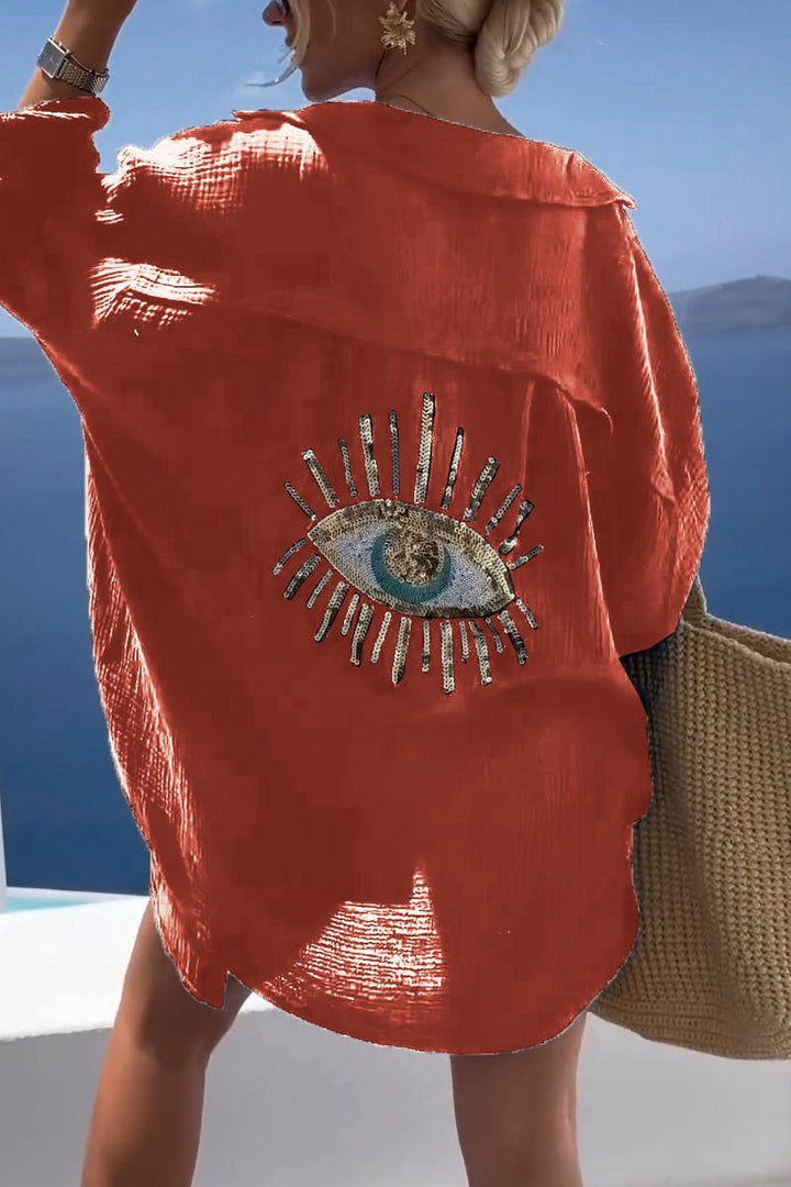 Zomerse Dames Tuniek met Versierde Achterzijde – Serena
